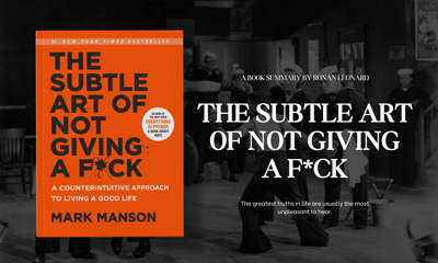 mark manson the subtle art of not giving a fuck book summary